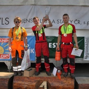 Zleva: 2. Martin Švec, 1. Marek Lubas, 3. Matúš Sitárik