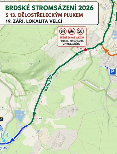 Jak se dostat na Brdské stromsázení 2026