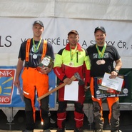 Zleva: 2. Martin Pňaček, 1. Jaroslav Kukuc, 3. Josef Kučera