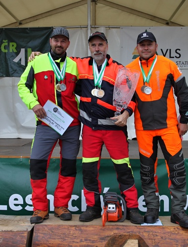 Dřevorubeckým šampionem Jiří Anděl, stříbrem překvapil Jaroslav Štelc