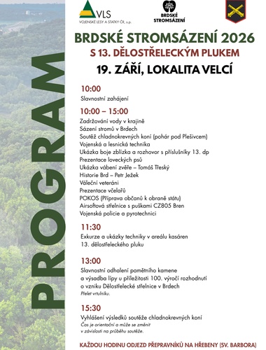 Program na Brdské stromsázení je tu