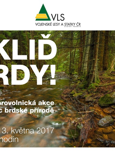 Správci Brd zvou dobrovolníky na akci UKLIĎ BRDY 2017