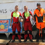 Zleva: 2. Matúš Sitárik, 1. Marek Lubas, 3. Tomáš Jána