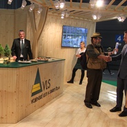 ministr zemědělství M. Jurečka v expozici VLS