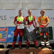 Zleva: 2. Matúš Sitárik, 1. Marek Lubas, 3. Martin Švec