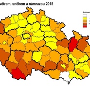 Poškození větrem, sněhem a mrazem 2015