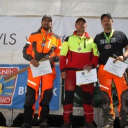 Zleva: 2. Jindřich Fazekaš, 1. Jaroslav Kukuc, 3. Josef Kučera