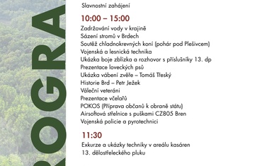 Program na Brdské stromsázení je tu