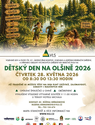 Les, příroda a dobrodružství. Na Olšině se uskuteční tradiční dětský den